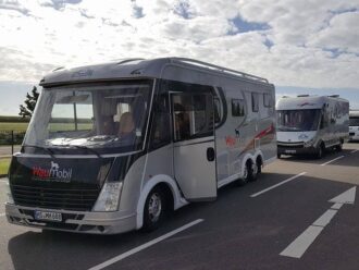 Wohnmobile auf der Caravan-Rallye