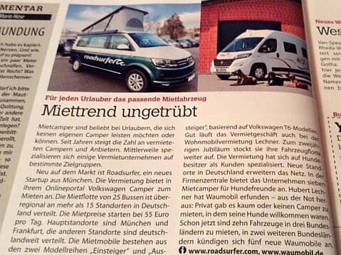 Mietfahrzeuge in Campervans