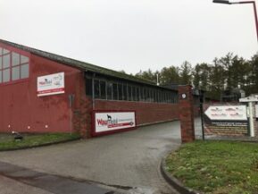 Zufahrt zur Trainingshalle