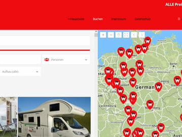 Startbildschirm buchung.waumobil.eu